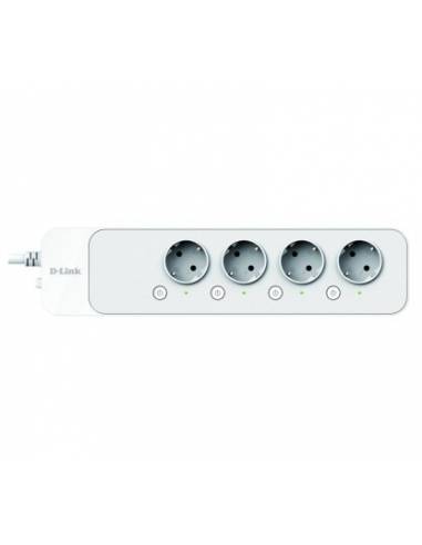 D-Link DSP-W245 mydlink Wi-Fi Smart Power Strip - Remote access from anywhere you have the internet - Multi-devices (4 devices a